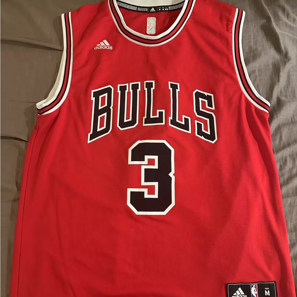 Adidas Bulls Red Basketball Jersey